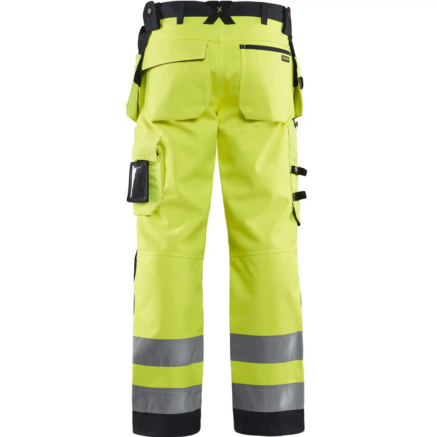 Warnschutz Softshell-Bundhose "1567" in gelb/schwarz, C56 - Thumbnail 2