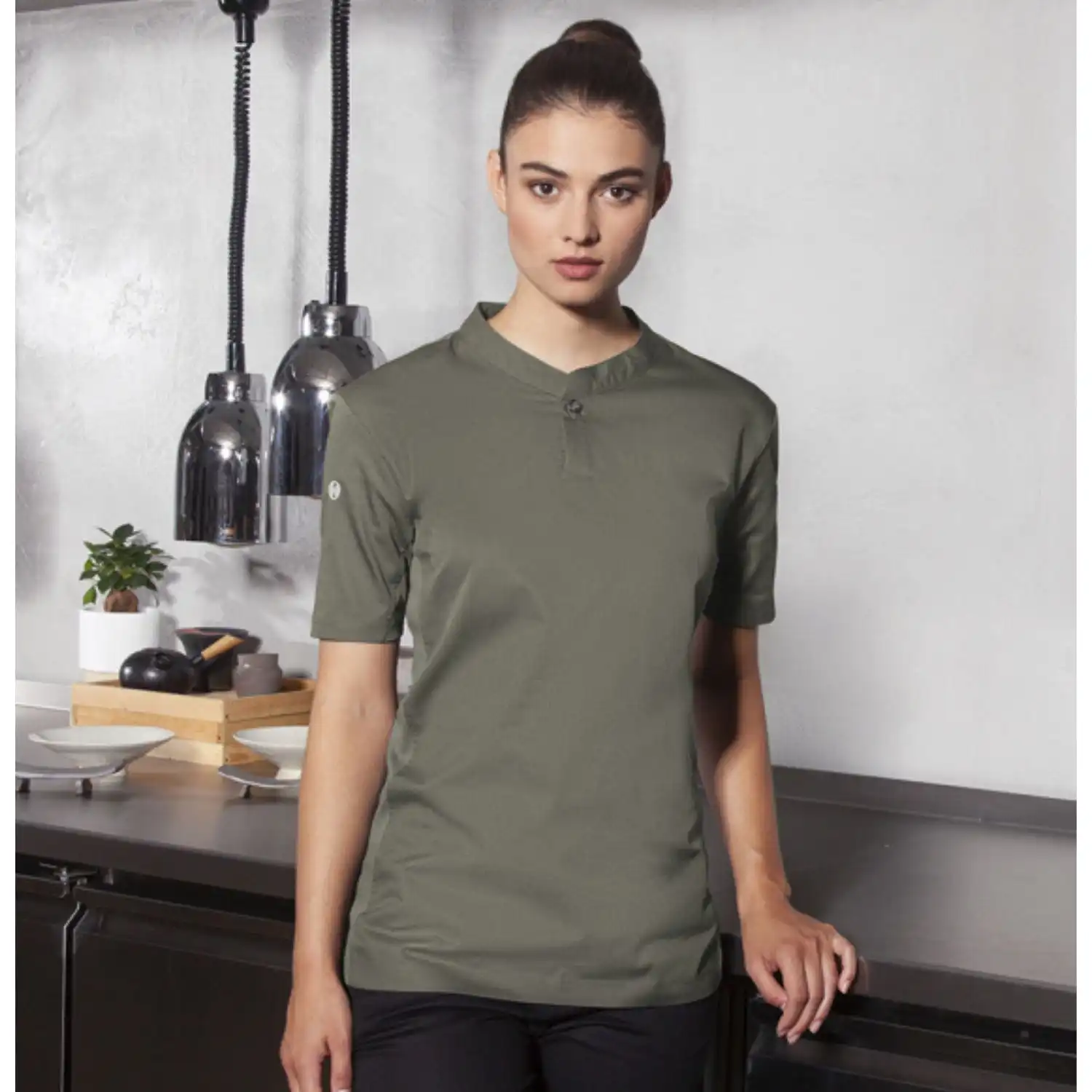 Damen T-Shirt Performance "TF 3" in salbei, XS - Thumbnail 6