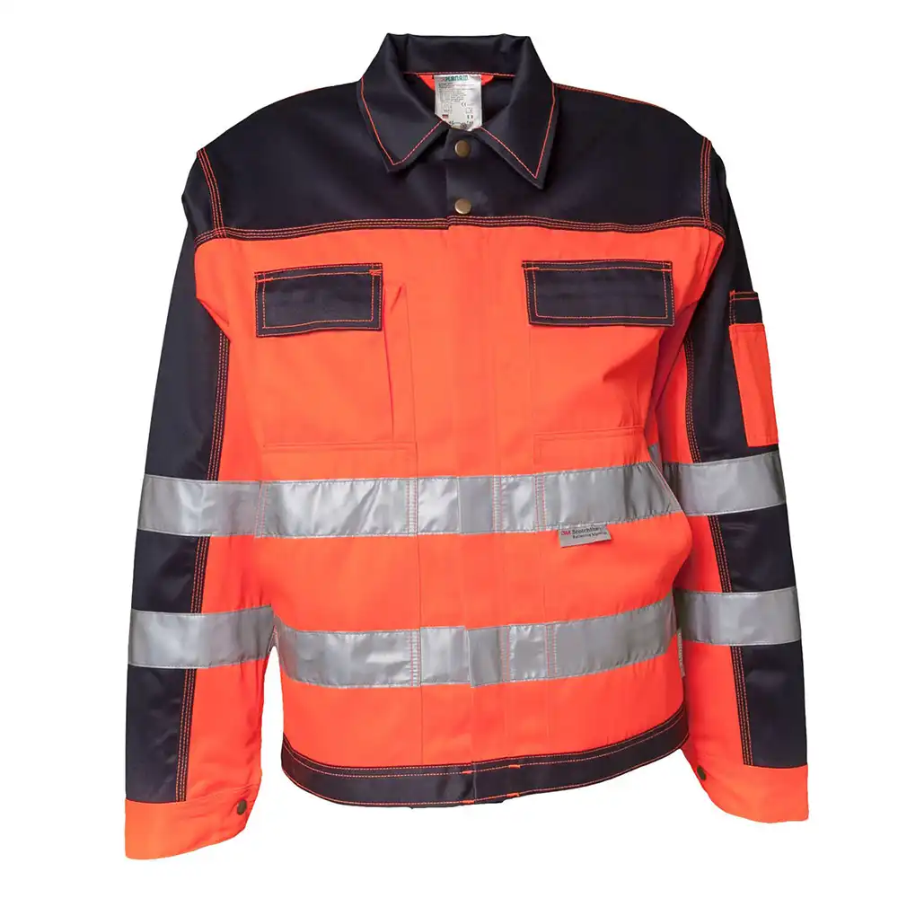 Warnschutz Bundjacke "KONTRAST" in orange/marine, 42 - Bild 1