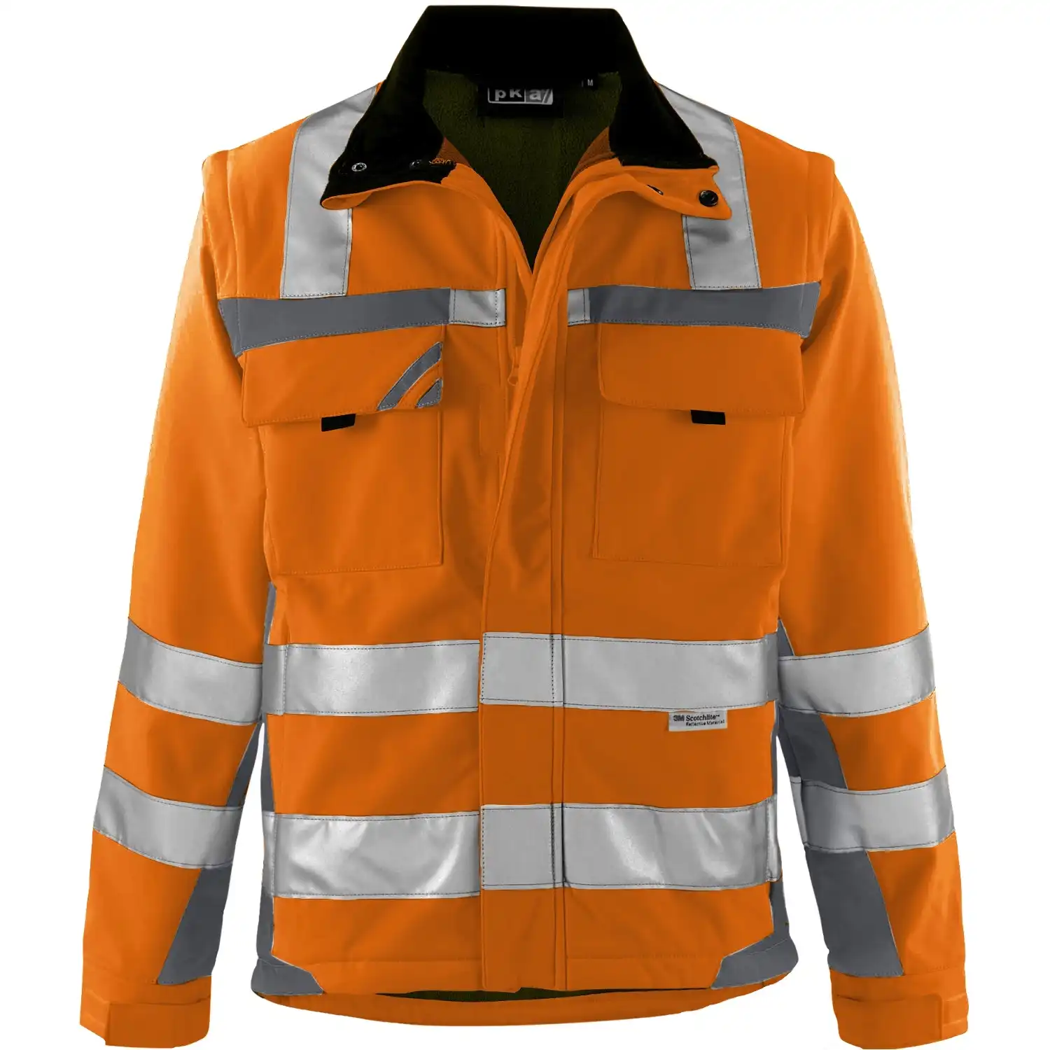 Warnschutz Softshelljacke in orange/grau, M - Bild 1