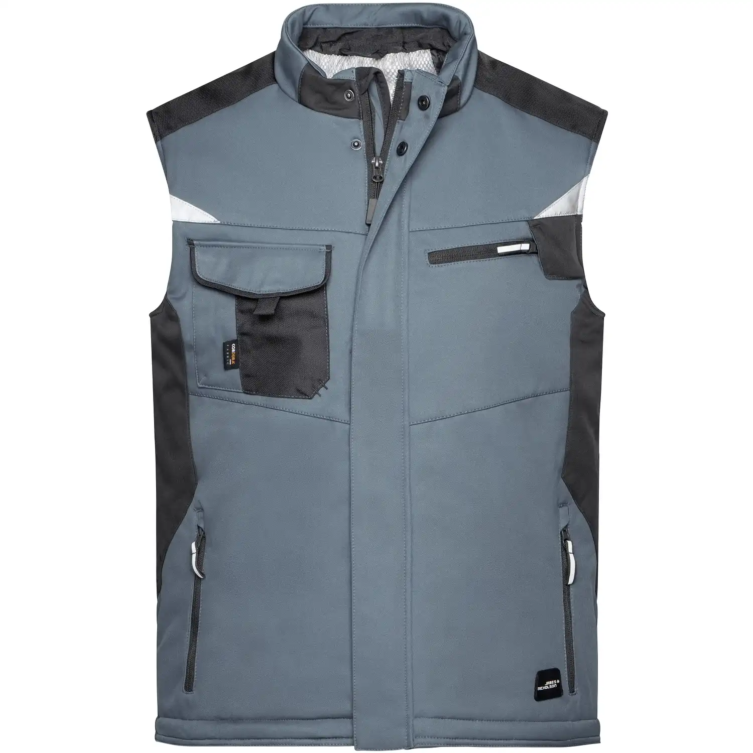 Winter Softshellweste "JN825" in carbon/black, 3XL - Bild 1