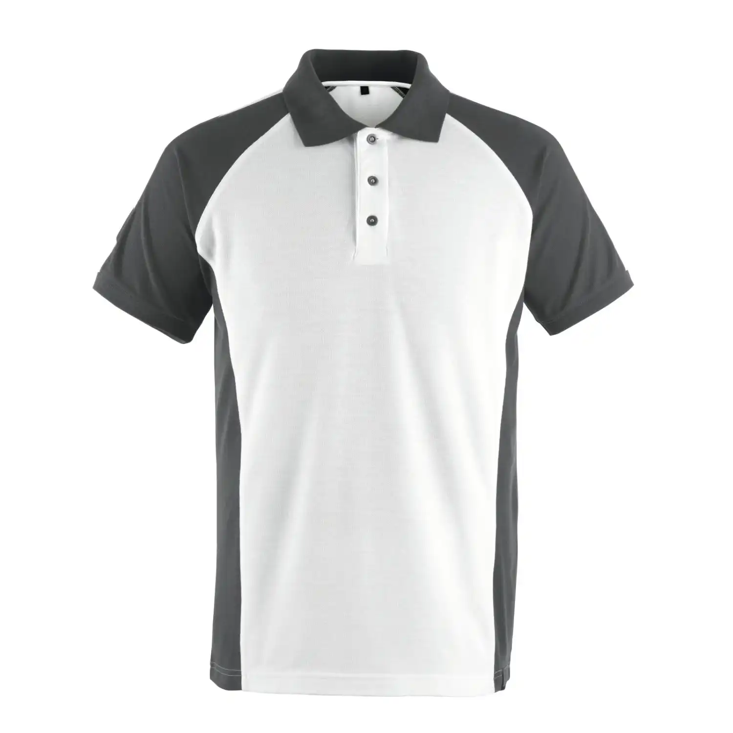 Polo-Shirt "BOTTROP" Unique in weiß/anthrazit, XXL - Thumbnail 1