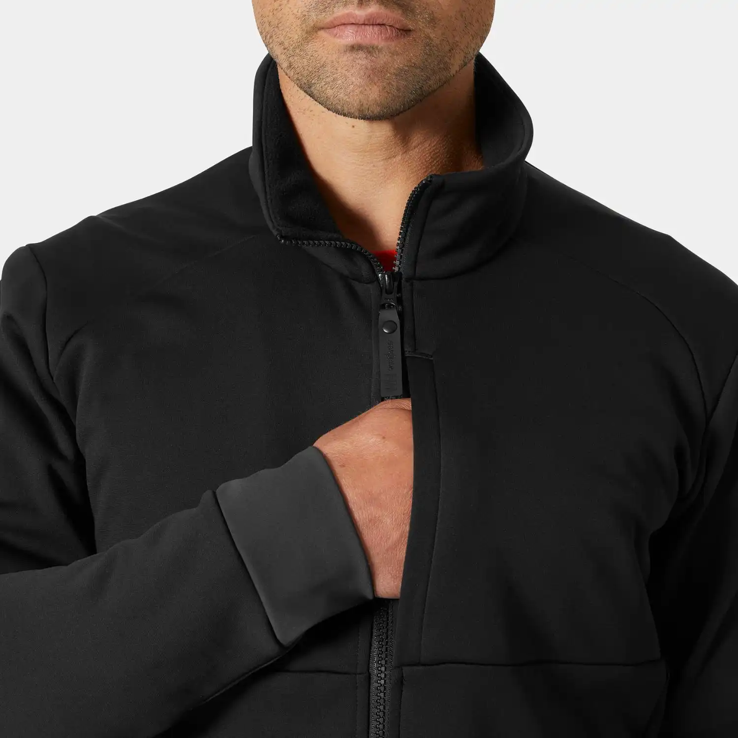 Funktionsjacke "TECH MIDLAYER" in schwarz, XXL - Thumbnail 6