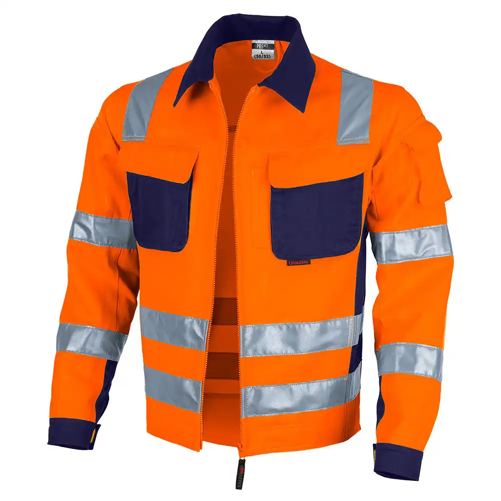 Warnschutz Bundjacke „pro Warnschutz mg 245“ in orange/marine, 48 - Bild 1