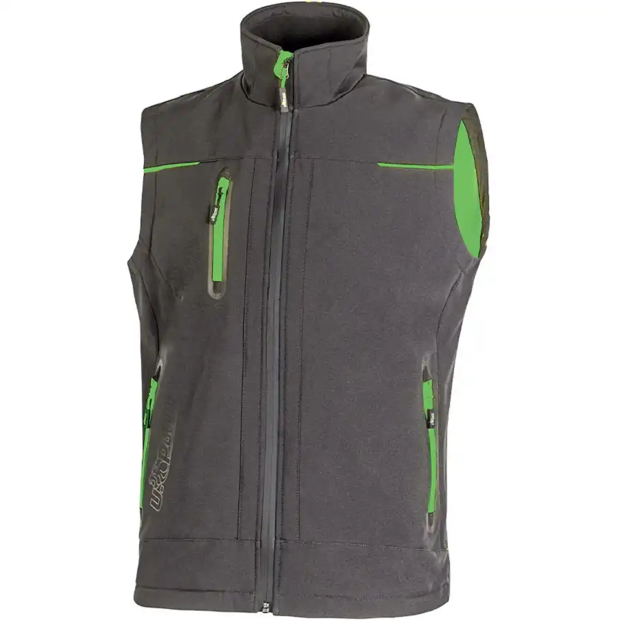 Softshellweste "UNIVERSE" Future in asphalt grey/green, S (DE size: XS) - Thumbnail 1