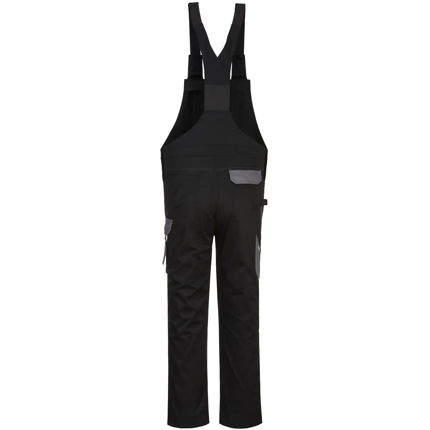 Latzhose "PW243" PW2 in schwarz/grau, L - Thumbnail 2