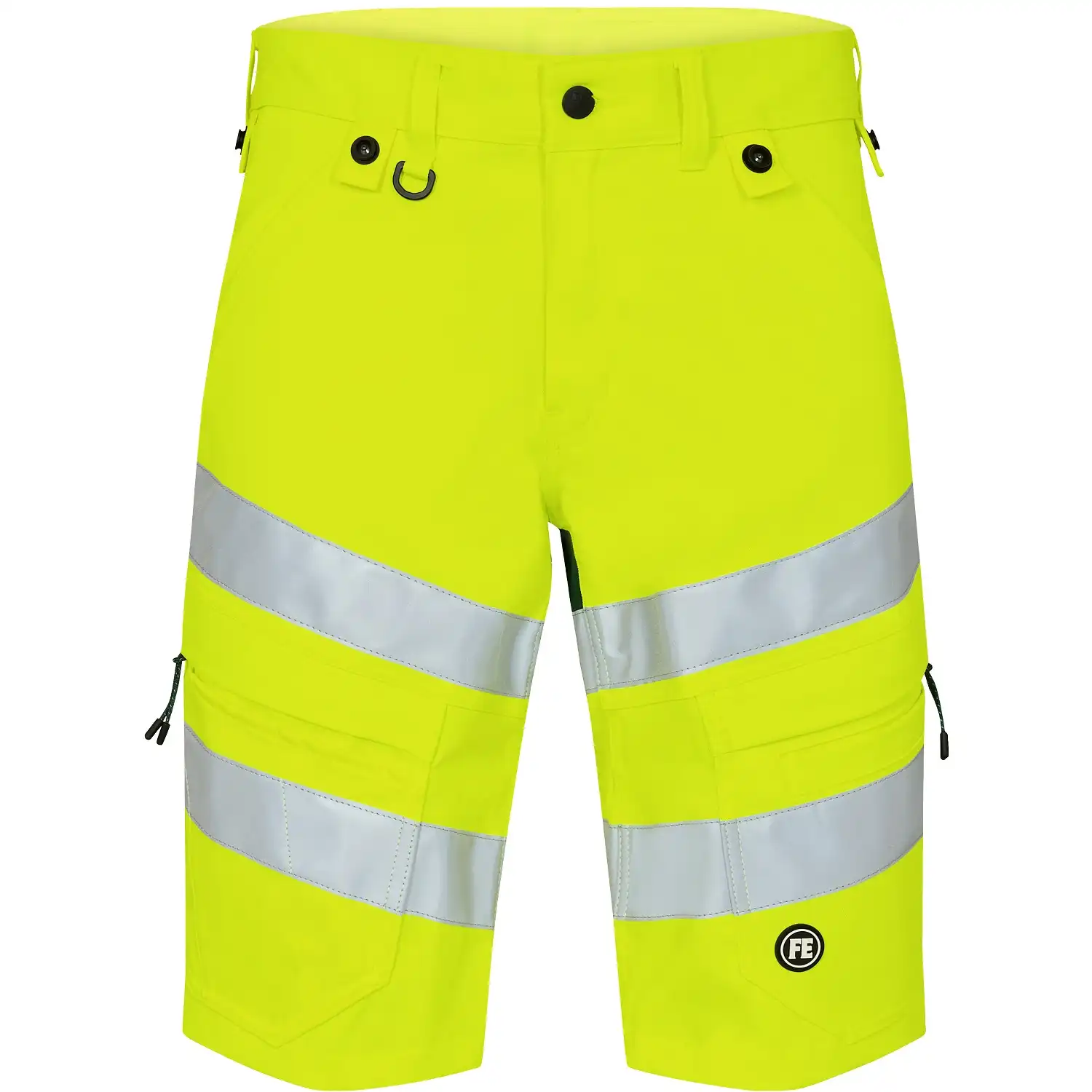 Warnschutz Stretch Shorts "6546-314" Safety in gelb/grün, 74 - Thumbnail 1