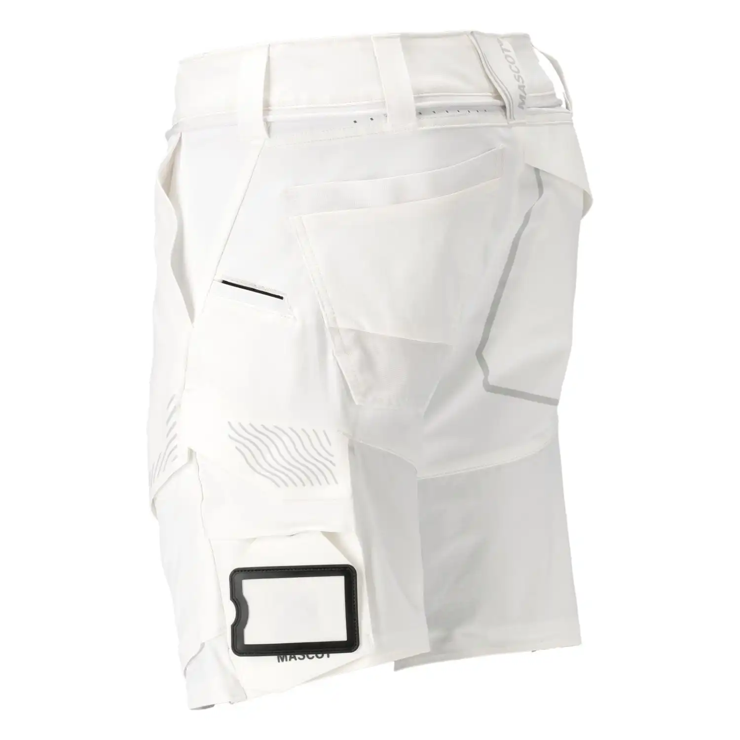 Stretch-Shorts "22149-605" Customized in 29C54, Weiß - Thumbnail 3