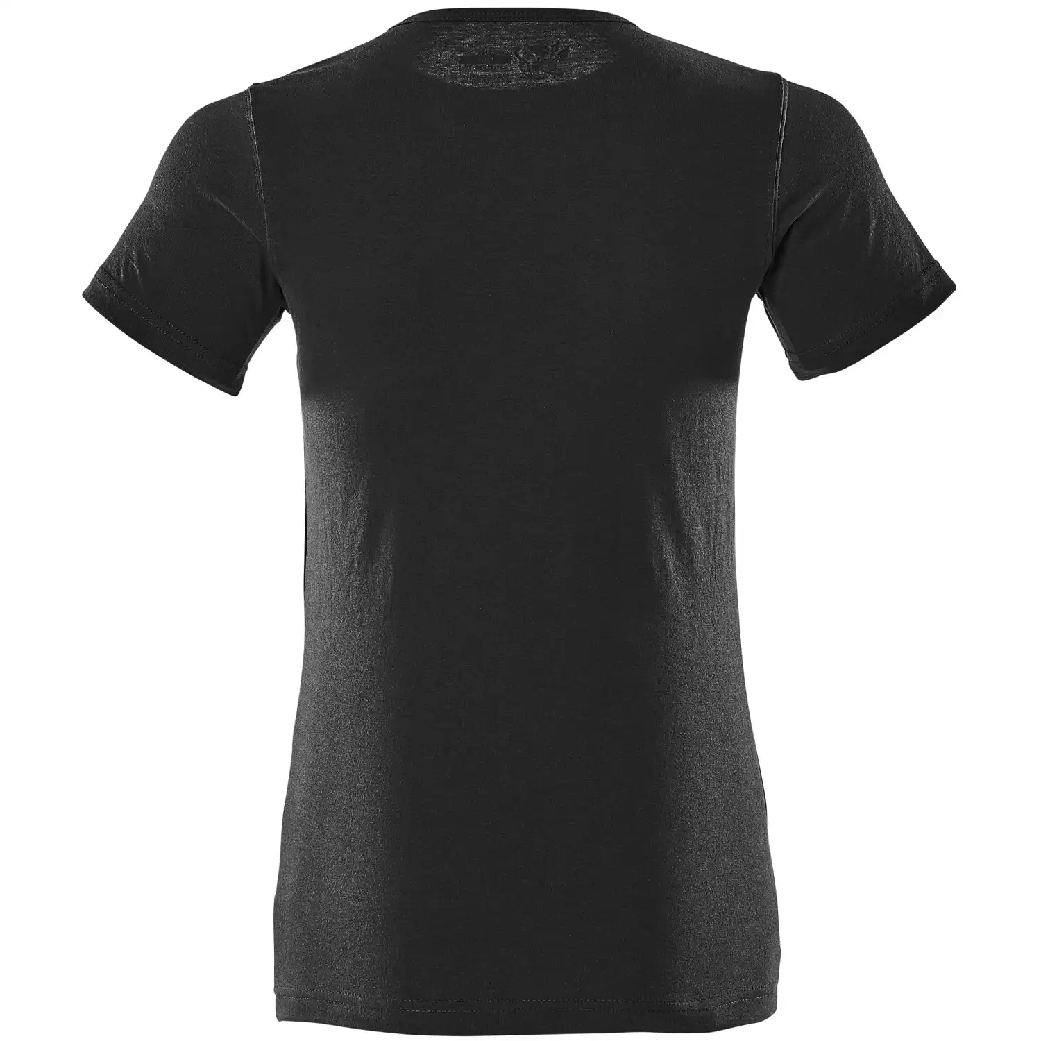 Damen Bio T-Shirt "20492" Crossover in vollschwarz, M - Thumbnail 2