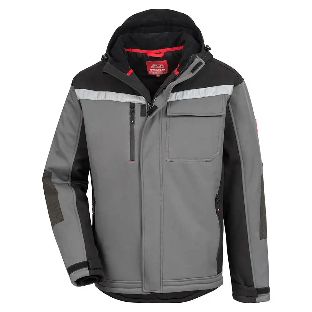 Winter-Softshelljacke "MOTION TEX PLUS" in grau, L - Thumbnail 1