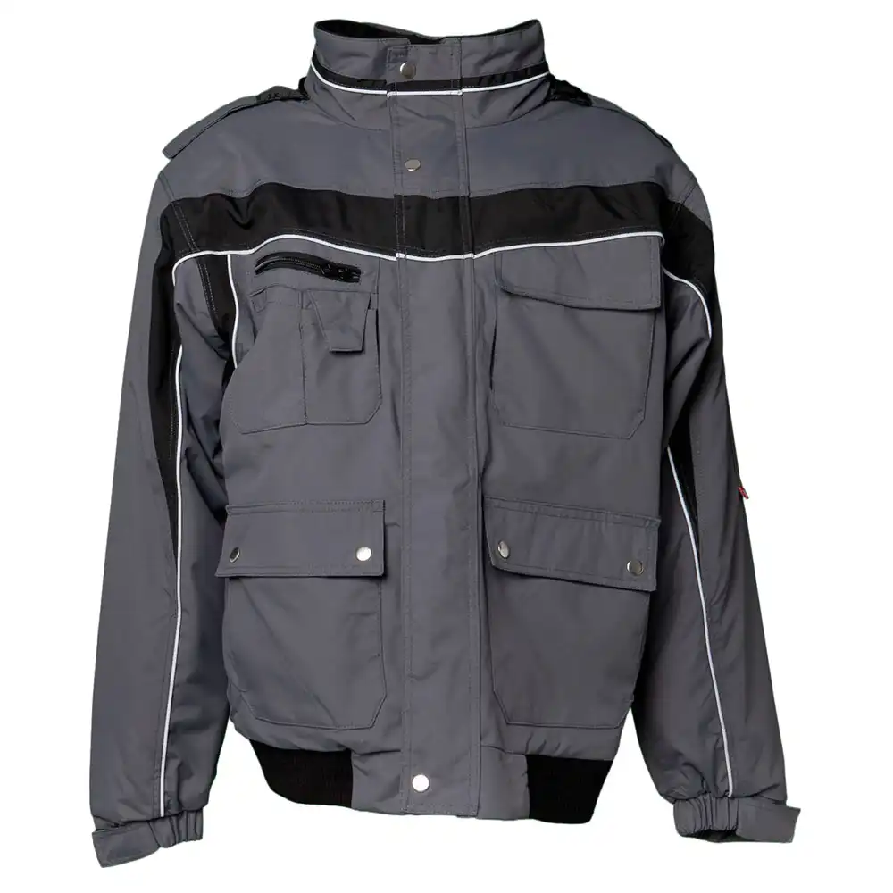 Winter Blouson "PLALINE" in schiefer/schwarz, 4XL - Bild 1