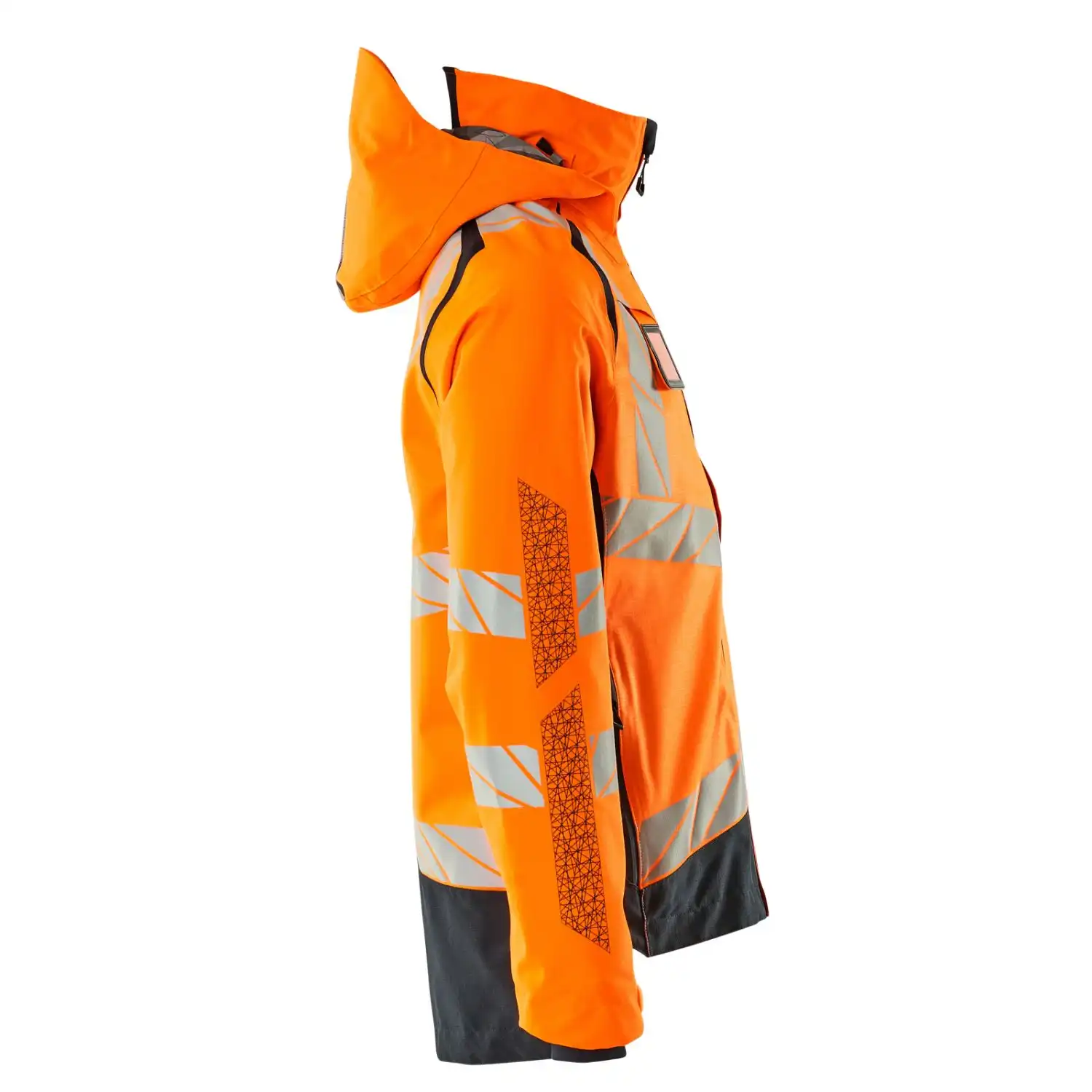Warnschutz Regenjacke zweifarbig "ACCELERATE SAFE" in orange/schwarzblau, XXL - Thumbnail 4