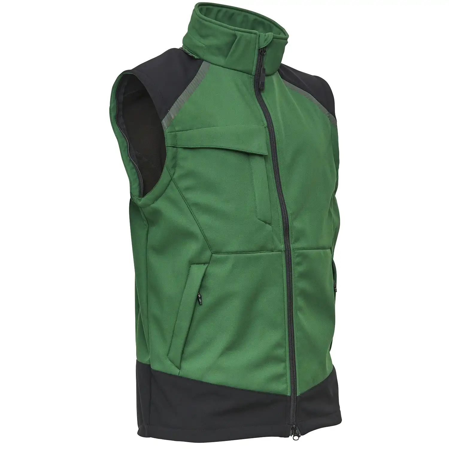 Softshelljacke 2-in-1 "117300" Working Xtreme in grün/schwarz, M - Thumbnail 3
