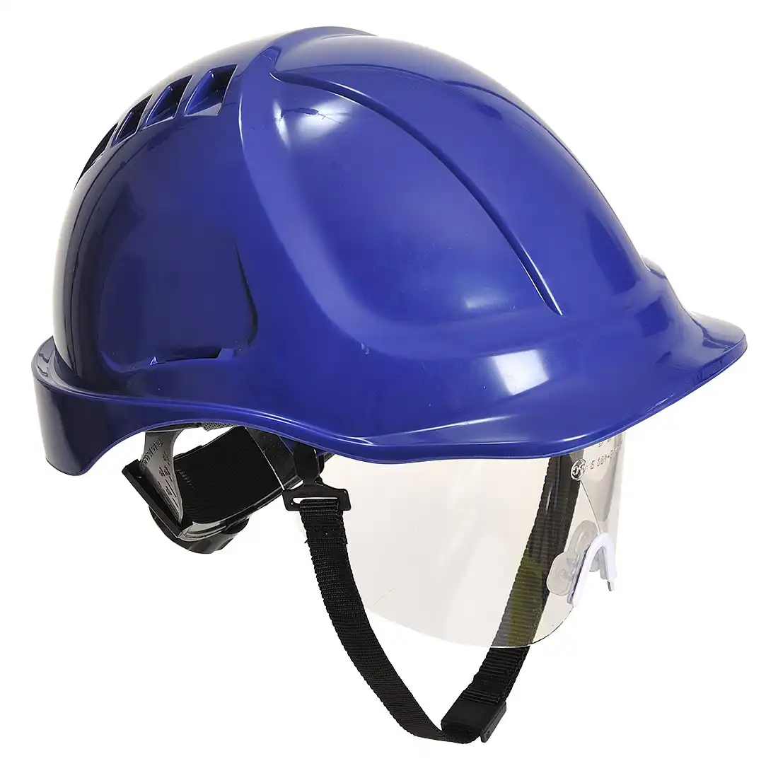 Schutzhelm mit Visier Endurance Plus PW54 in Blau - Thumbnail 1