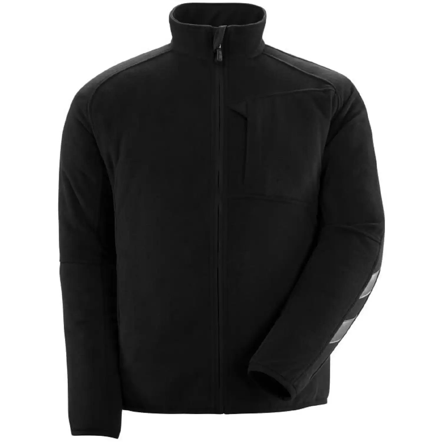 Fleecejacke "HANNOVER" Unique einfarbig in schwarz, L - Bild 1