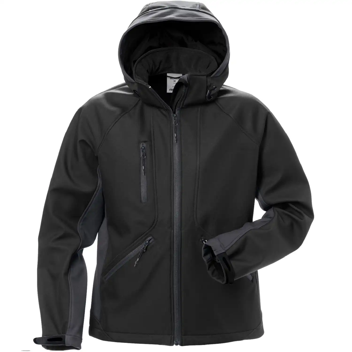 Damen Softshelljacke "1416 SHI" WindWear in schwarz/grau, S - Thumbnail 2