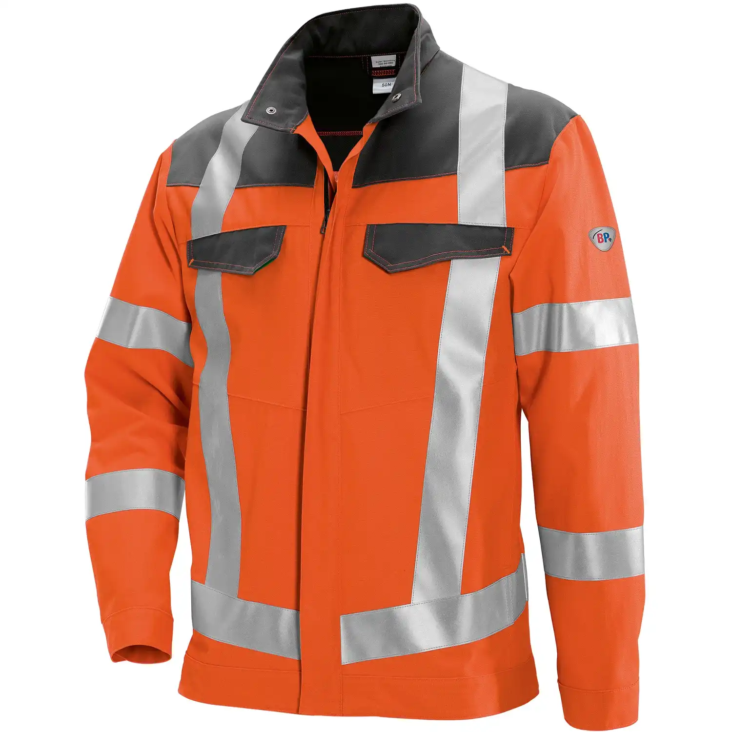 Warnschutz Bundjacke "2012-845" Hi-Vis Comfort in warnorange/dunkelgrau, 48/50 - Thumbnail 1