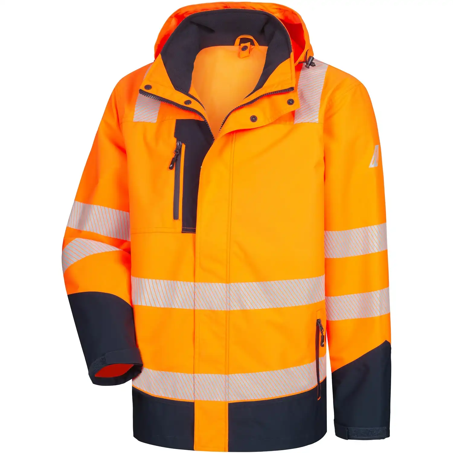 Warnschutz Winterjacke 6-in-1 "MOTION TEX VIZ PLUS" in orange/marine, L - Thumbnail 3