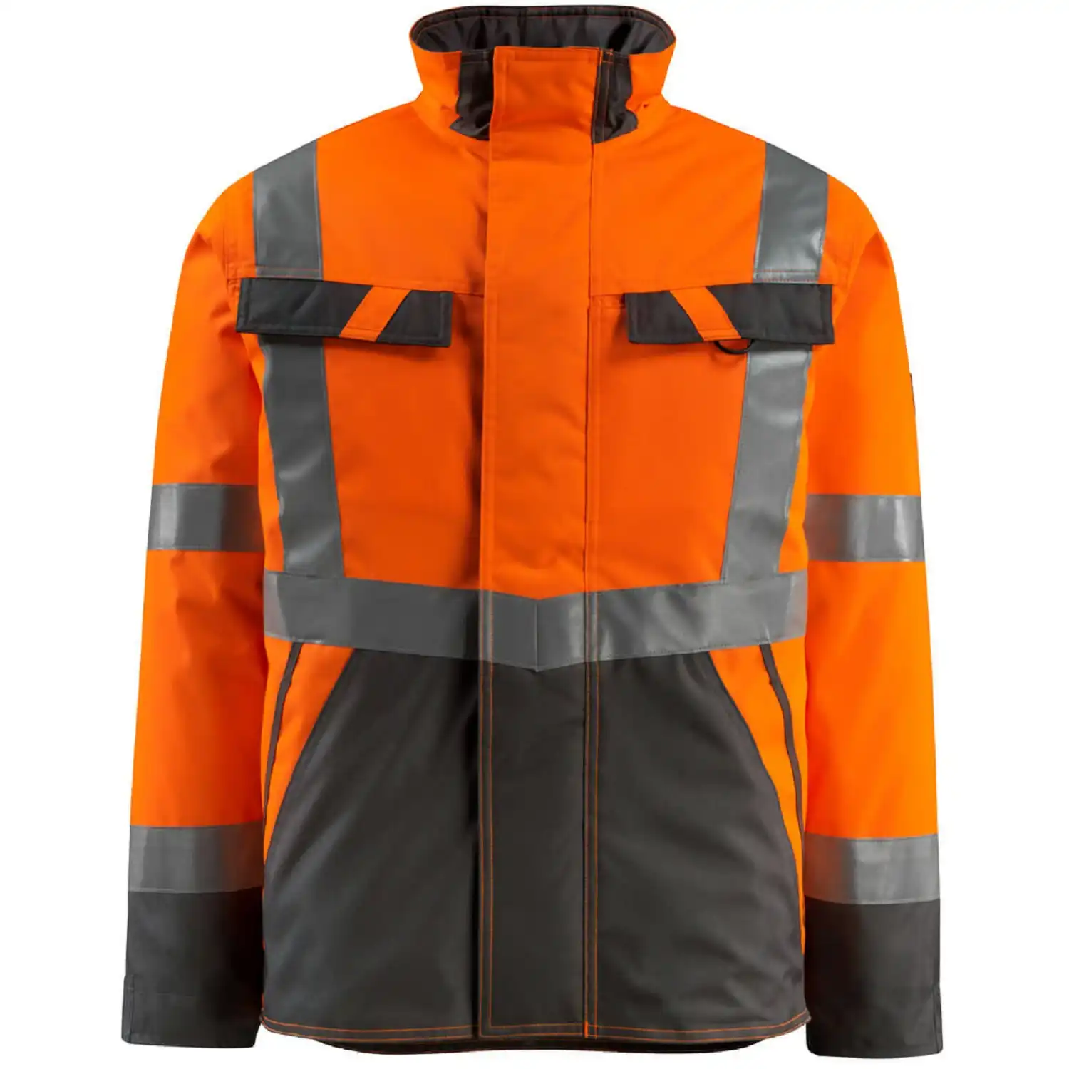 Warnschutz Pilotjacke "PENRITH" Safe Light in warnorange/anthrazit, XXL - Bild 1