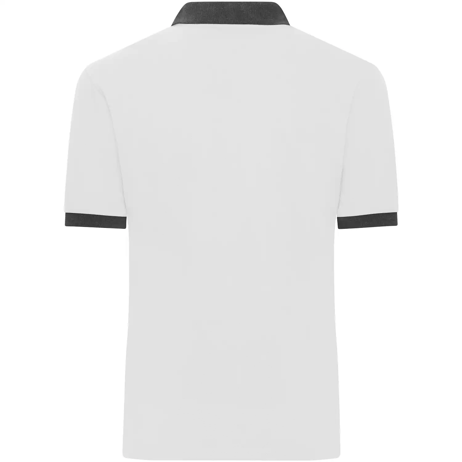 Polo-Shirt "JN1304" in white/anthracite-melange, S - Thumbnail 2