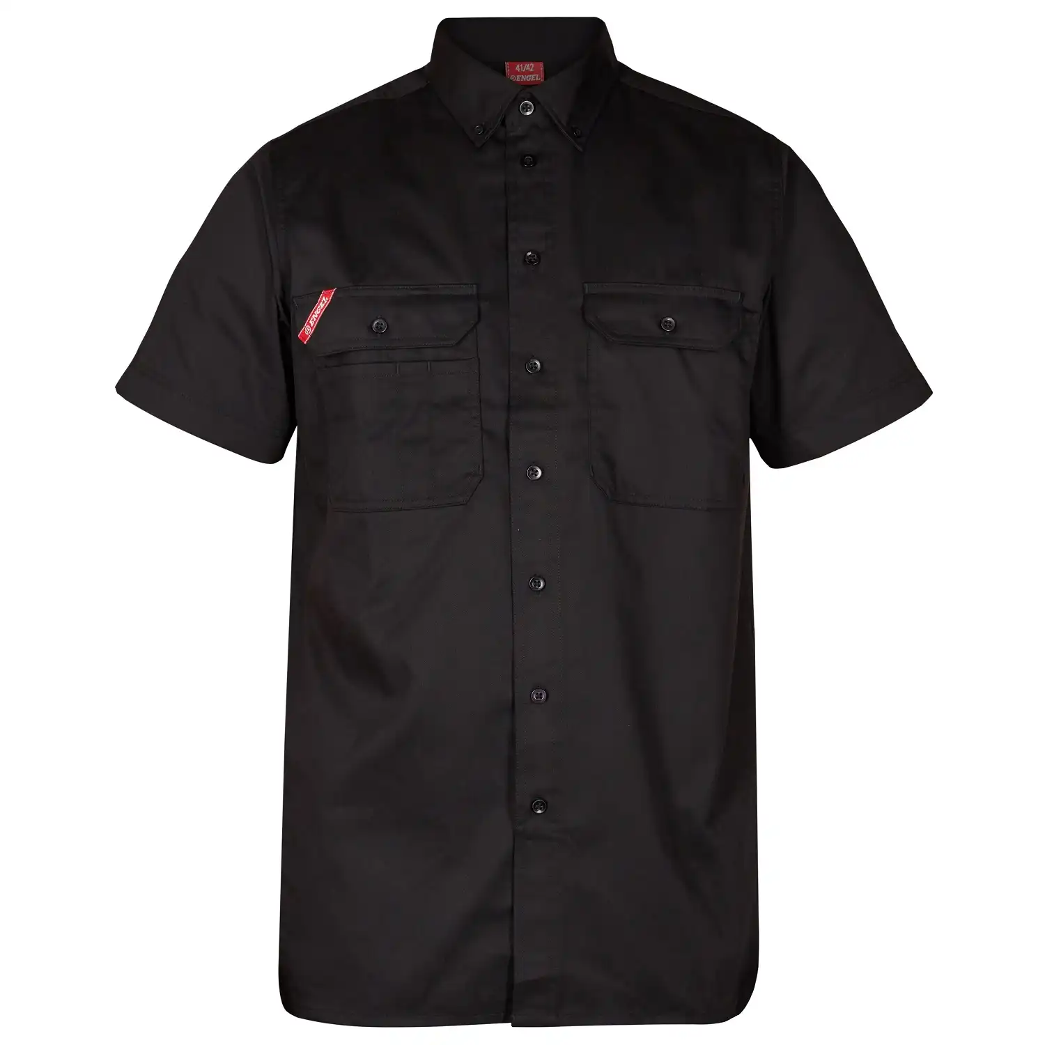 Arbeitshemd kurzarm "7183-810" Extend in schwarz, 39/40 - Bild 1