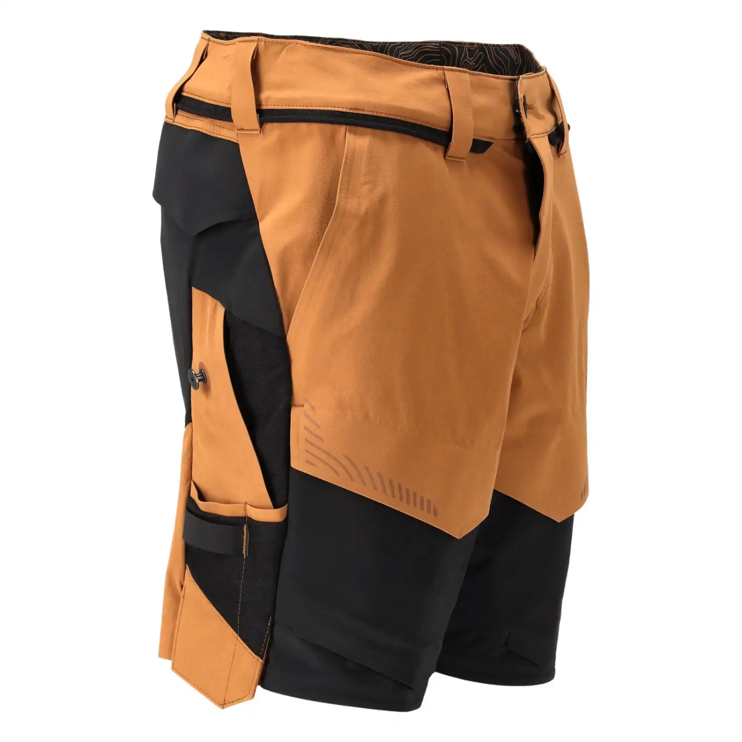 Stretch-Shorts "22149-605" Customized in nussbraun/schwarz, 29C58 - Thumbnail 4