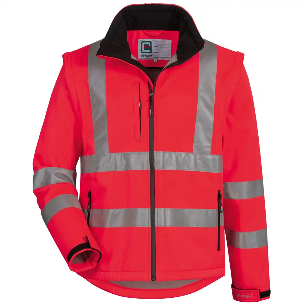 Warnschutz Softshelljacke 2-in-1 "CULLEN"rot in L - Thumbnail 1