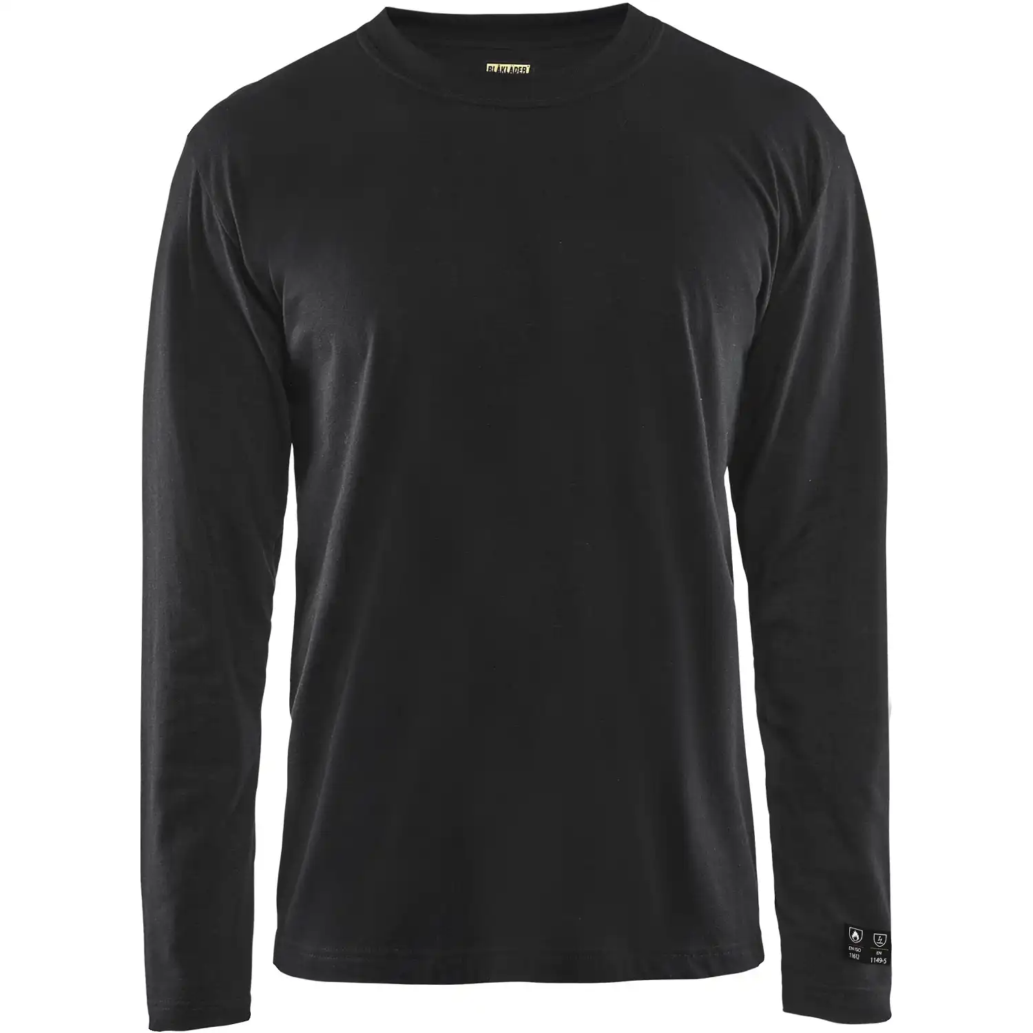 Flammschutz Langarmshirt "3483" in schwarz, 3XL - Thumbnail 1