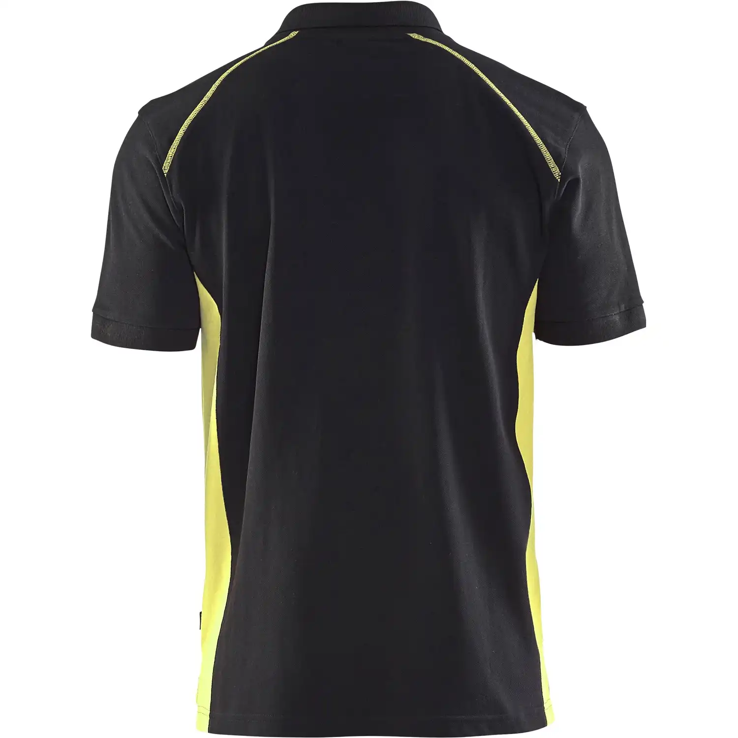 Polo-Shirt "3324" in schwarz/gelb, L - Thumbnail 2