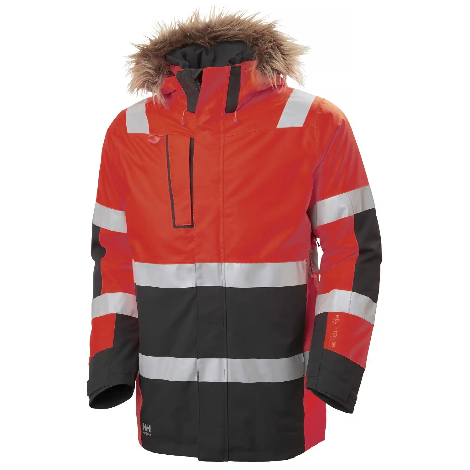 Warnschutz Winterparka "ALNA 2.0" in rot/schwarz, M - Bild 1