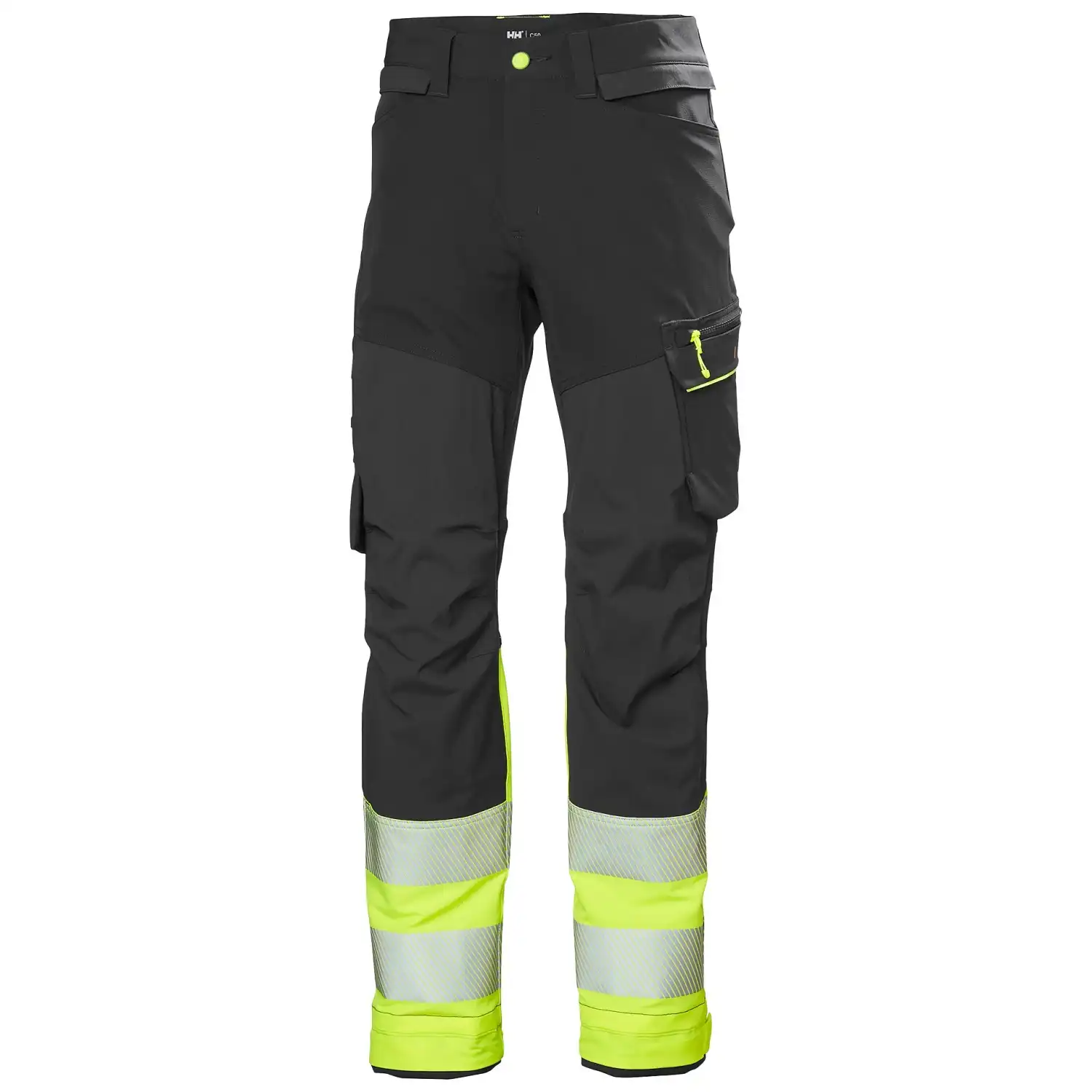 Warnschutz Stretch Bundhose Kl. 1 "ICU BRZ HH CONNECT™" in gelb/dunkelgrau, C44 - Thumbnail 1