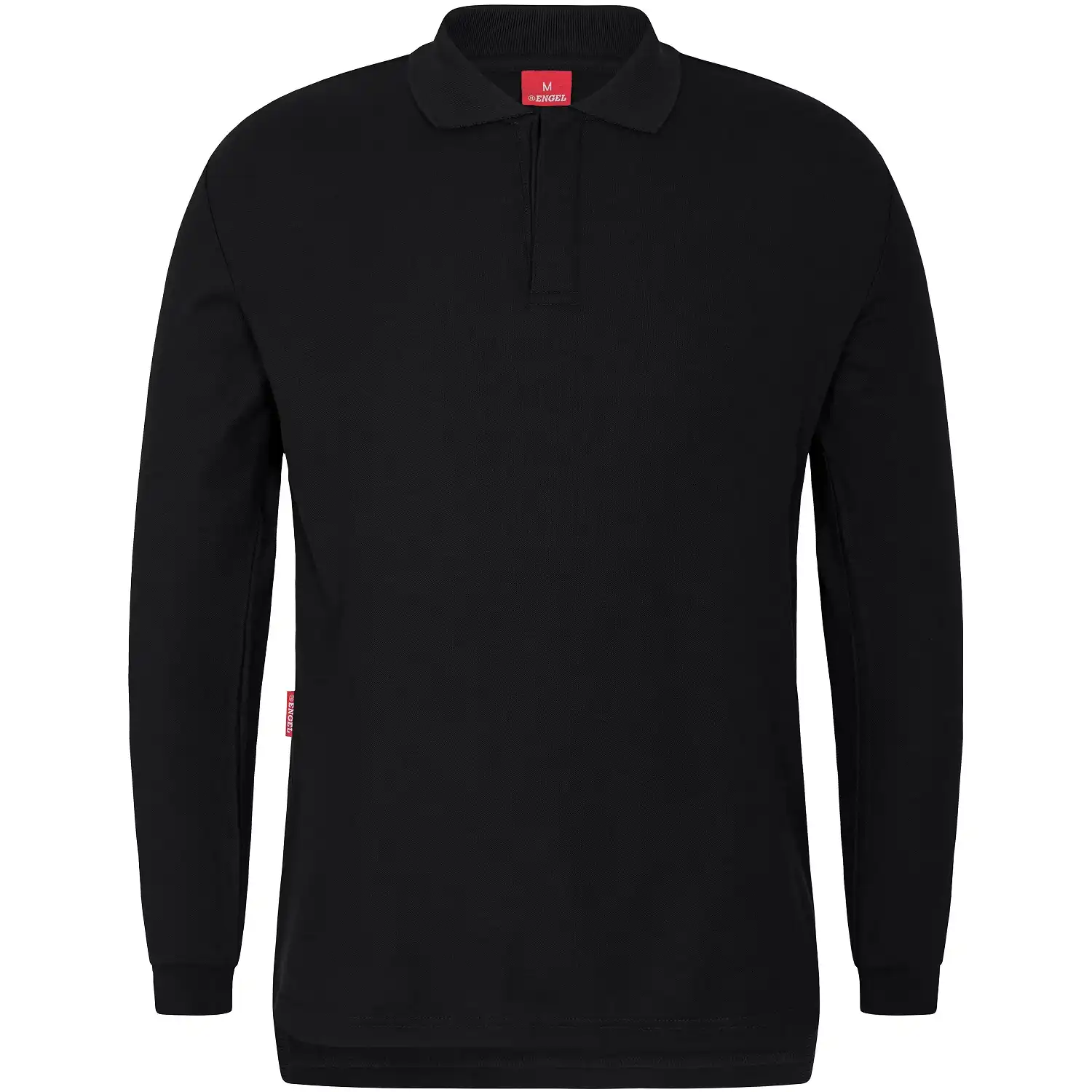 Multinorm Langarm-Poloshirt "9255-287" schwarz in 5XL - Thumbnail 1
