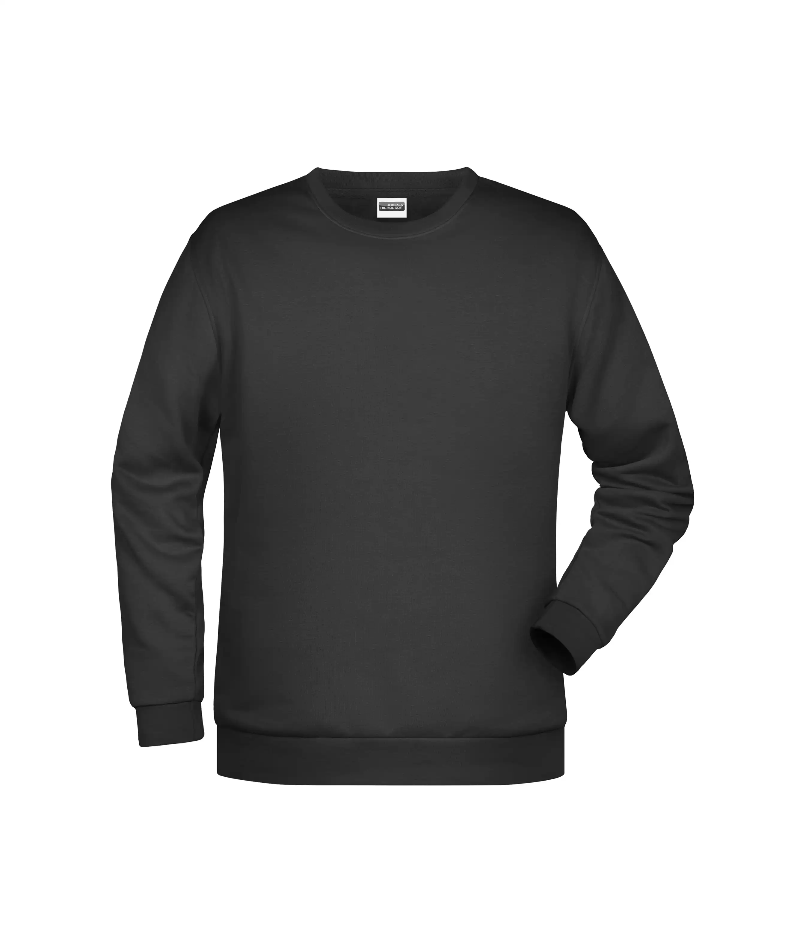 Herren Basic Sweatshirt Men in black, 3XL - Bild 1