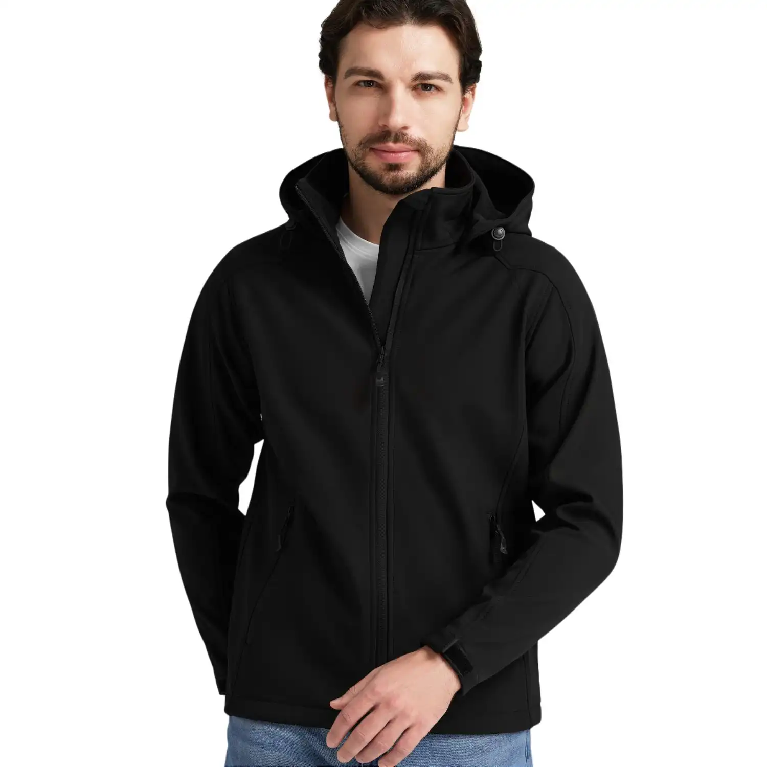Softshelljacke "HIKE LIGHT" in schwarz, 4XL - Bild 1