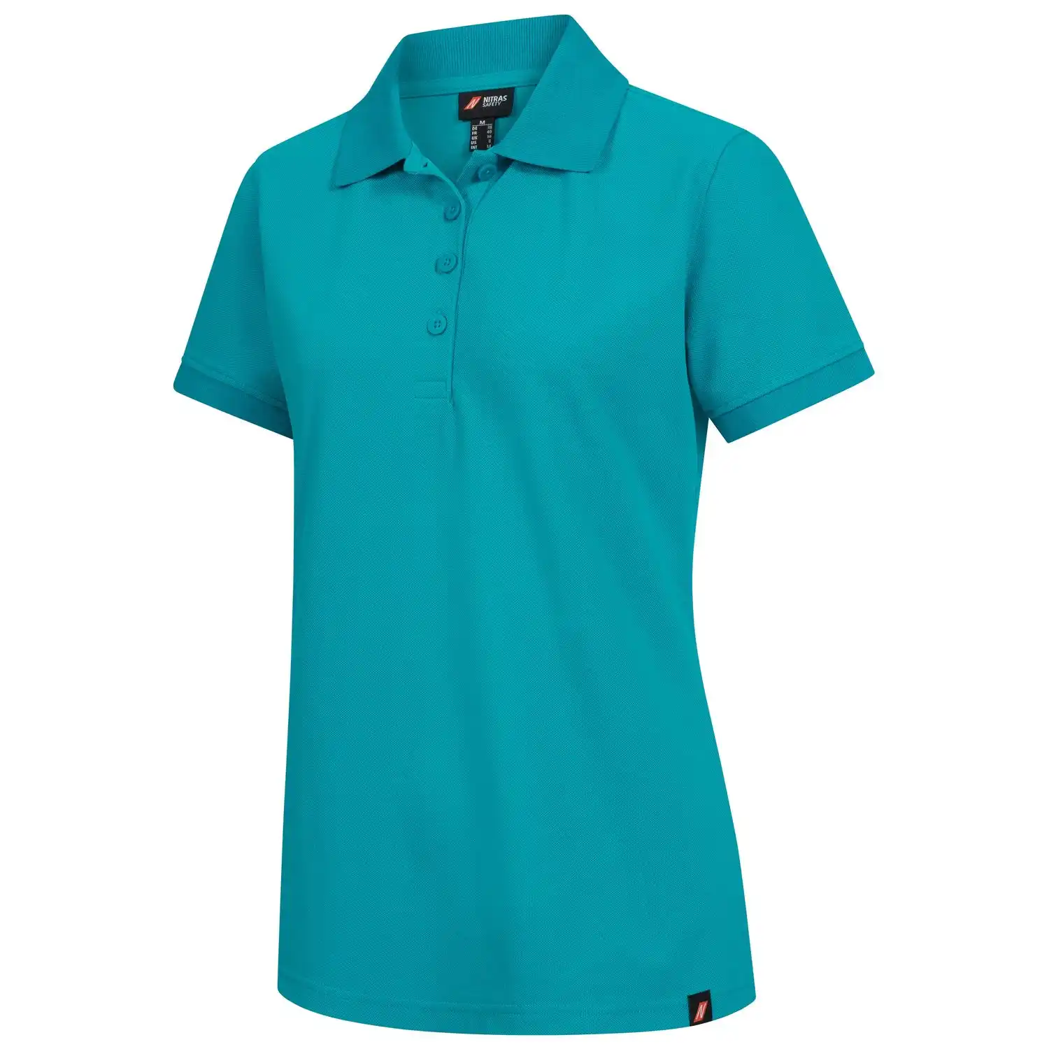 Damen Poloshirt MOTION TEX PLUS in türkis, L - Thumbnail 1