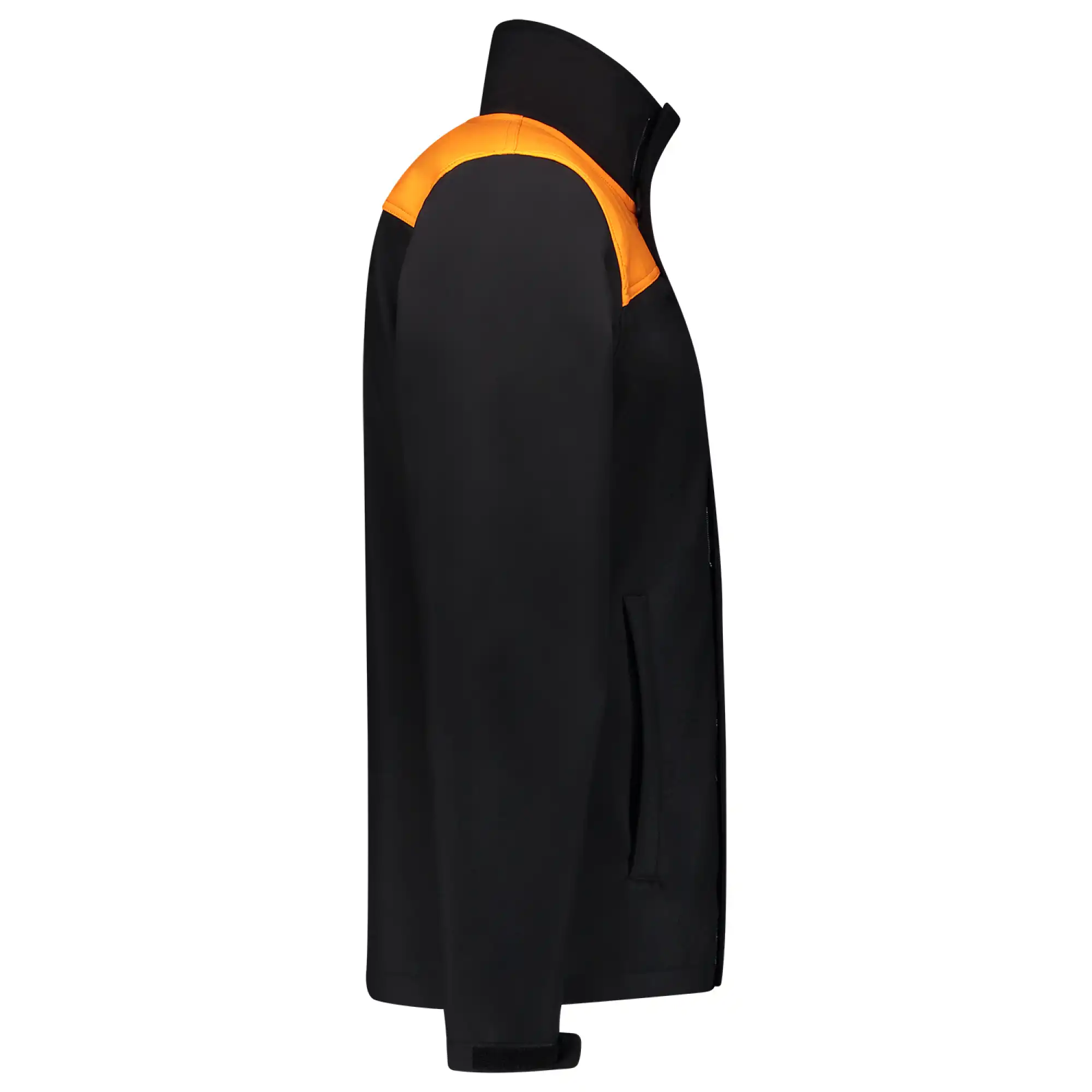Softshelljacke Bicolor "402021" Workwear in black/orange, XS - Thumbnail 4