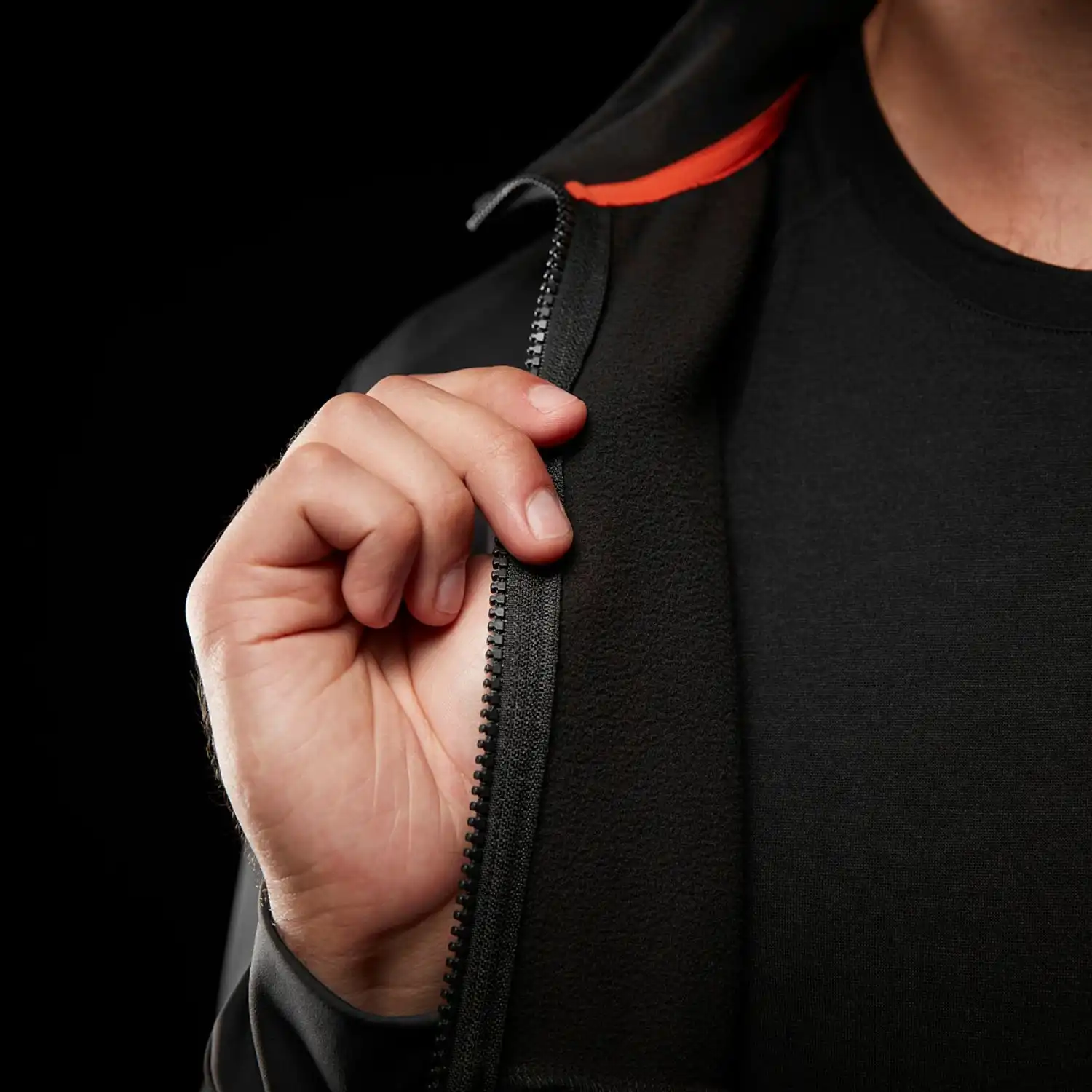 Funktionsjacke "TECH MIDLAYER" in schwarz, XXL - Thumbnail 7