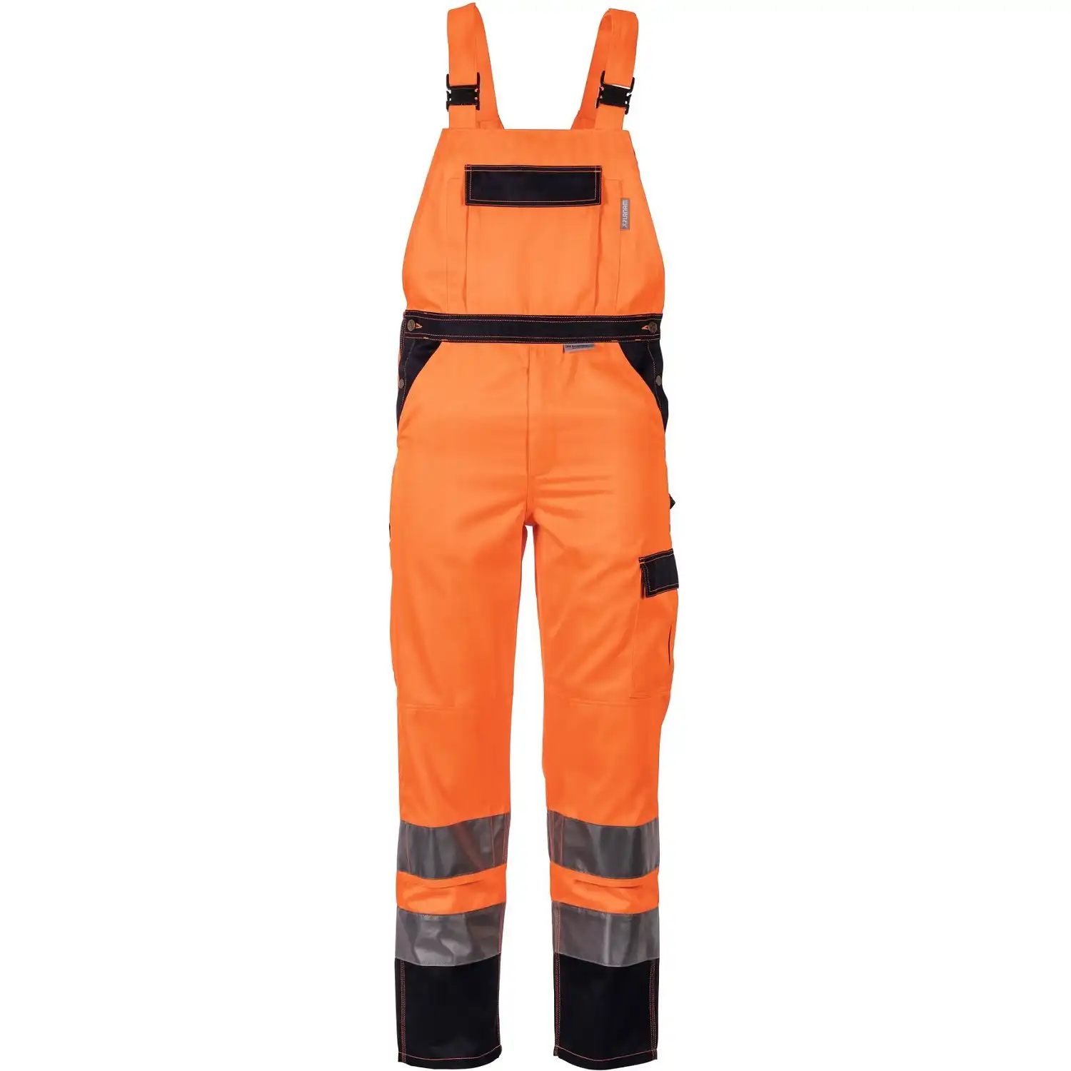Warnschutz Latzhose "KONTRAST" in orange/marine, 42 - Bild 1