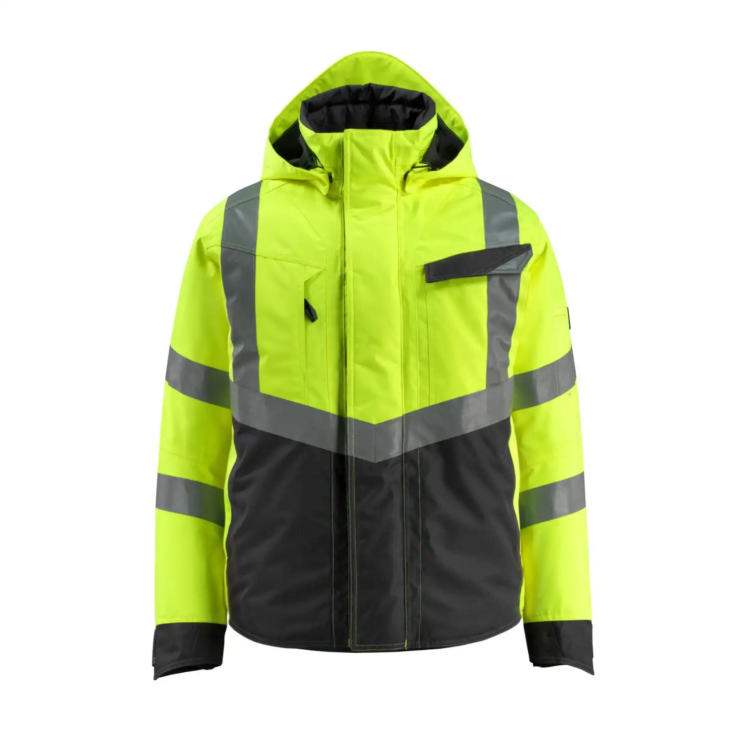Warnschutz Winterjacke "HASTINGS" Safe Supreme in gelb/schwarz, XXL - Thumbnail 1