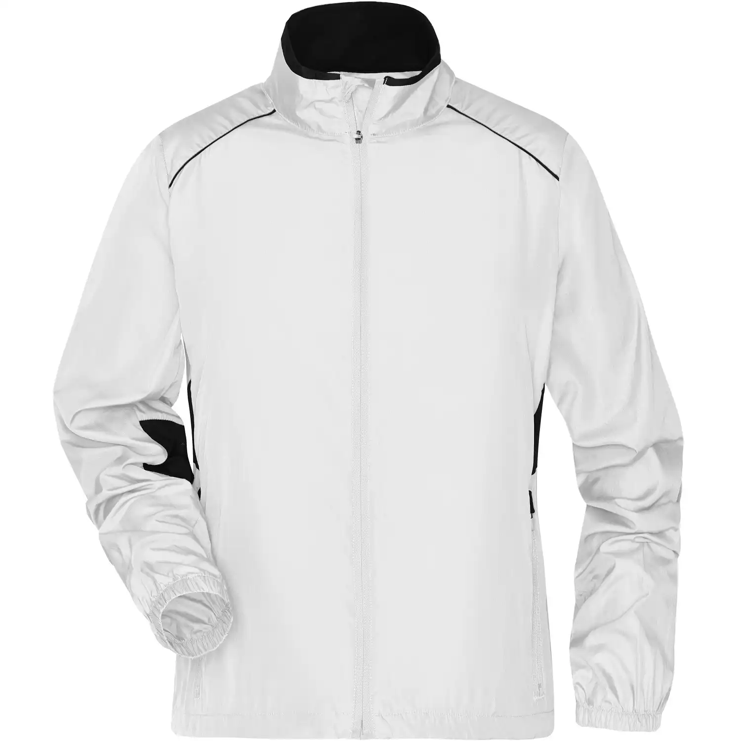 Damen Performance Laufjacke "JN475" in white/black, L - Bild 1