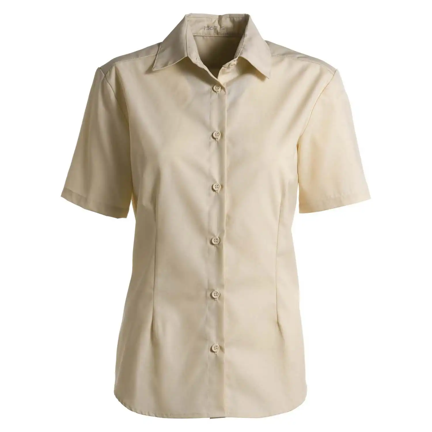 Damen Bluse kurzarm "1567" in creme, XS - Bild 1