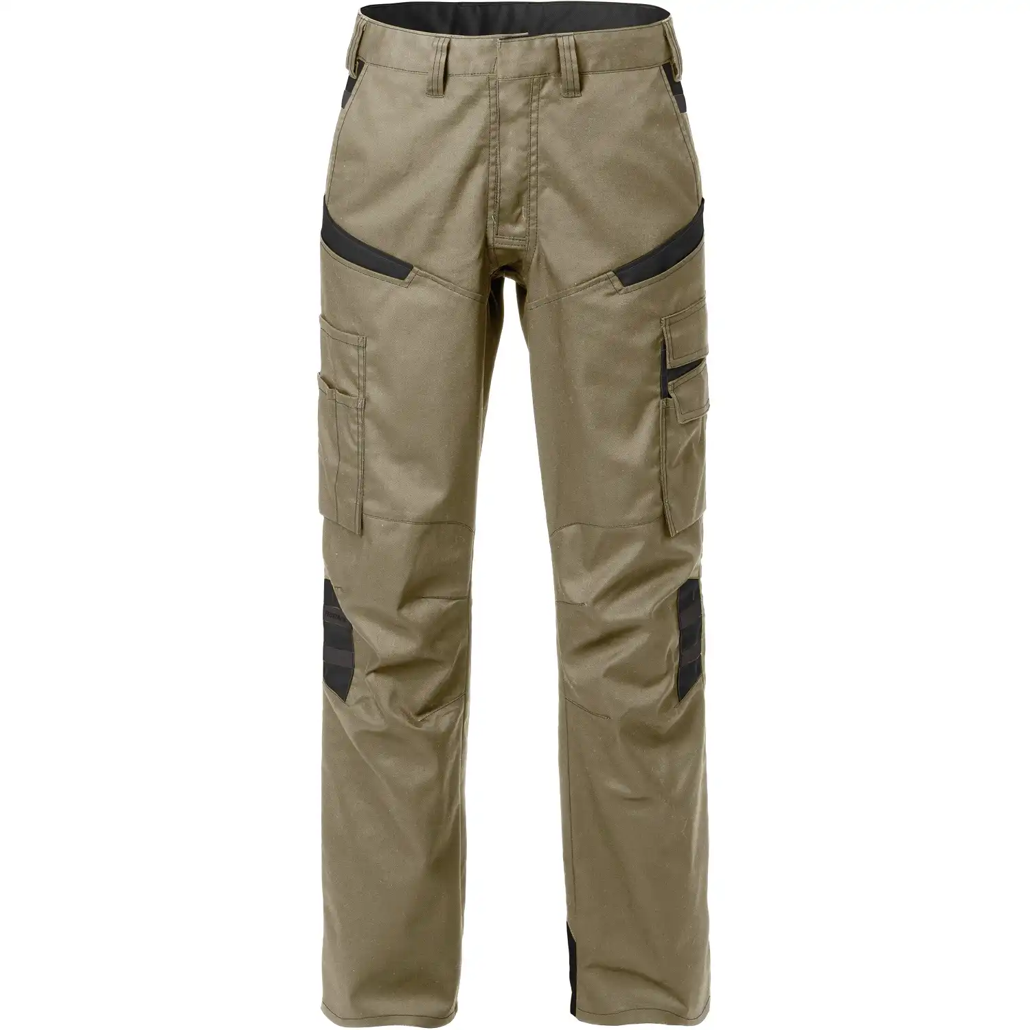 Damen Servicehose "2554 STFP" Fusion Skarup in khaki/Schwarz, R34 - Thumbnail 1