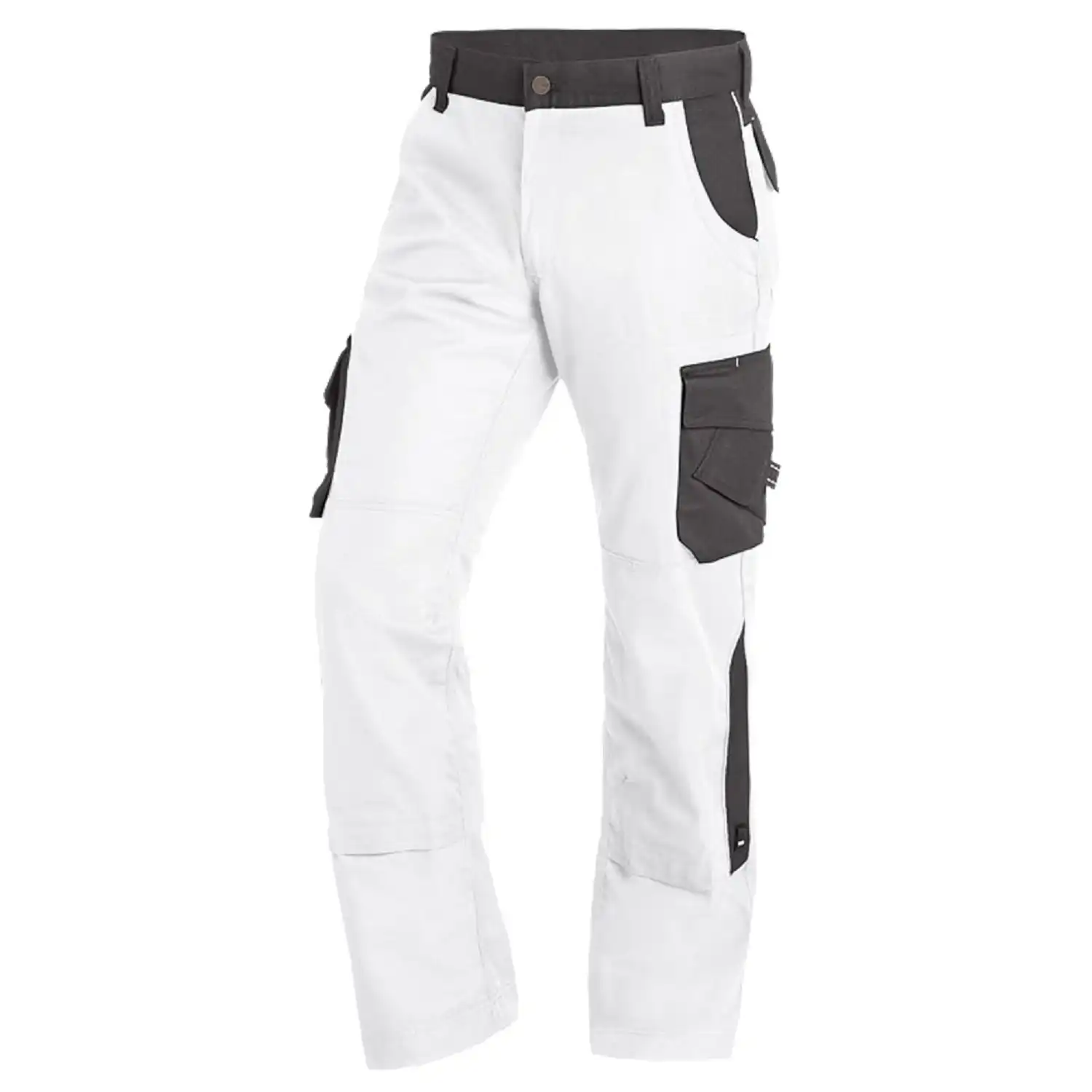 Premium Bundhose BRUNO "Twill 300" in weiß/anthrazit, 86 - Bild 1
