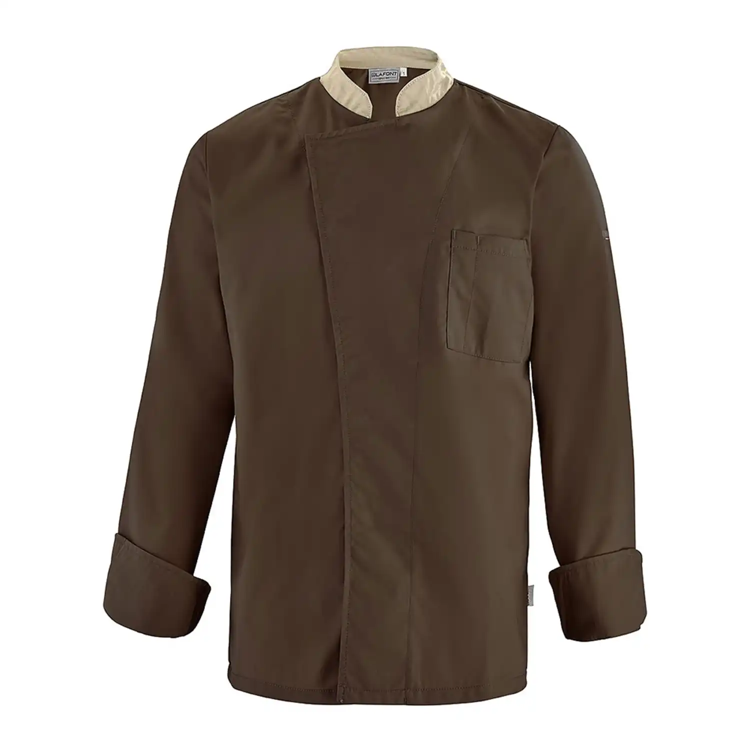 Herren Kochjacke "CABBAGE" in braun, L - Bild 1