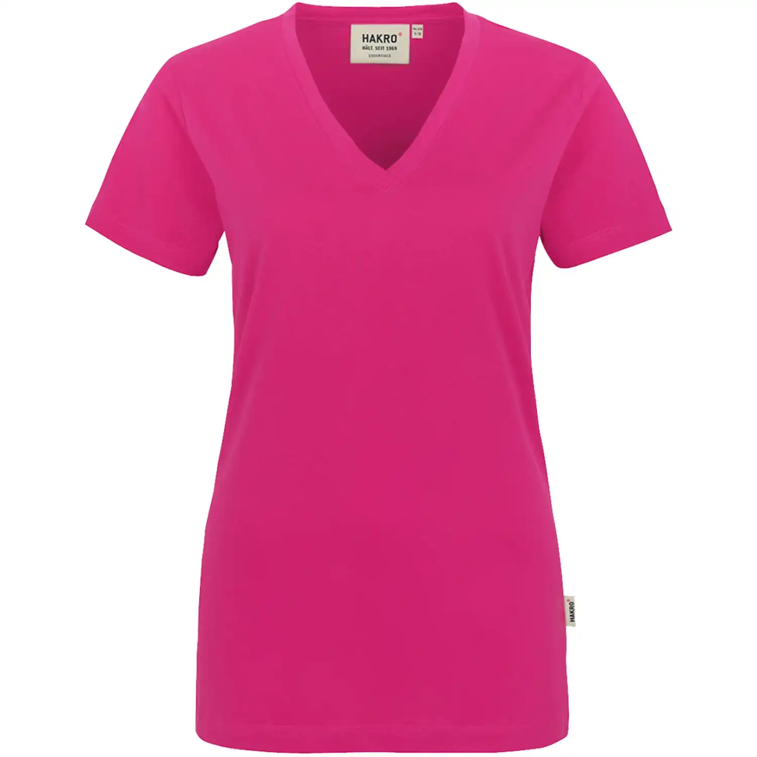 Damen T-Shirt "Classic" V-Ausschnitt 126 in magenta, XXL - Bild 1