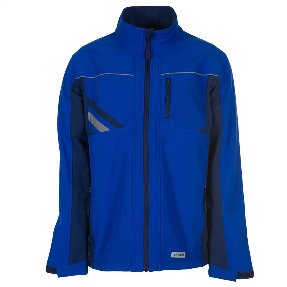 Softshelljacke "HIGHLINE" in kornblau/marine/zink, 4XL - Bild 1