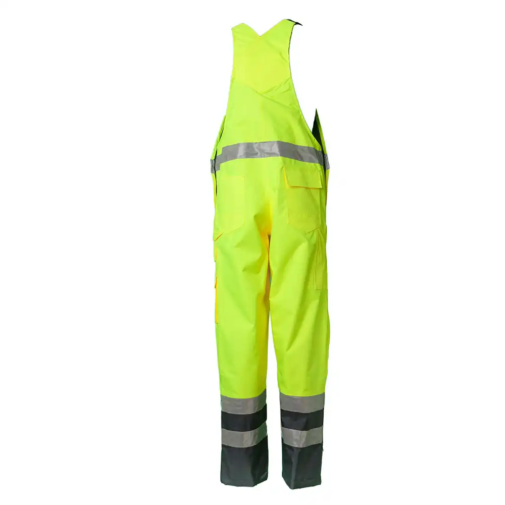 Warnschutz Regenlatzhose "KONTRAST" in gelb/marine, 4XL - Thumbnail 2