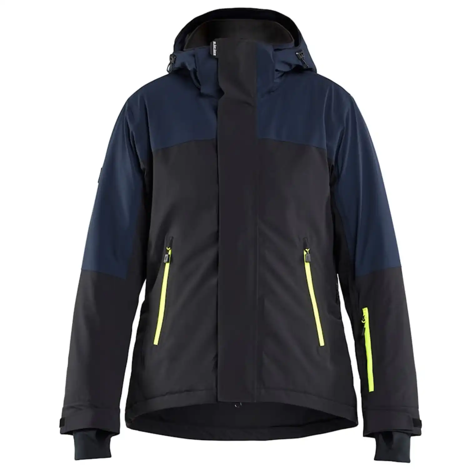 Damen Stretch Winterjacke "STRIKER" in dunkelblau/gelb, XS - Thumbnail 1