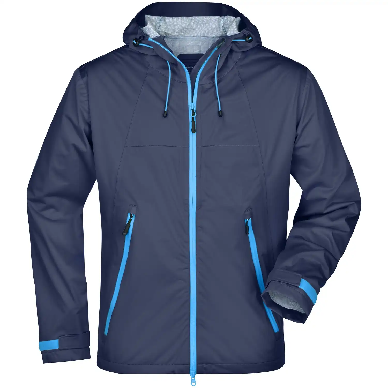 Ultralight Regenjacke "JN1098" in navy/cobalt, XL - Bild 1