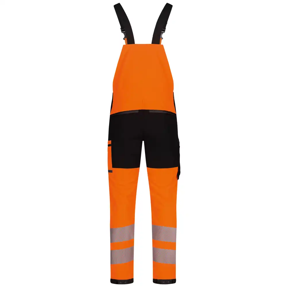 Warnschutz Stretch Latzhose  in orange/schwarz, 56 - Thumbnail 2
